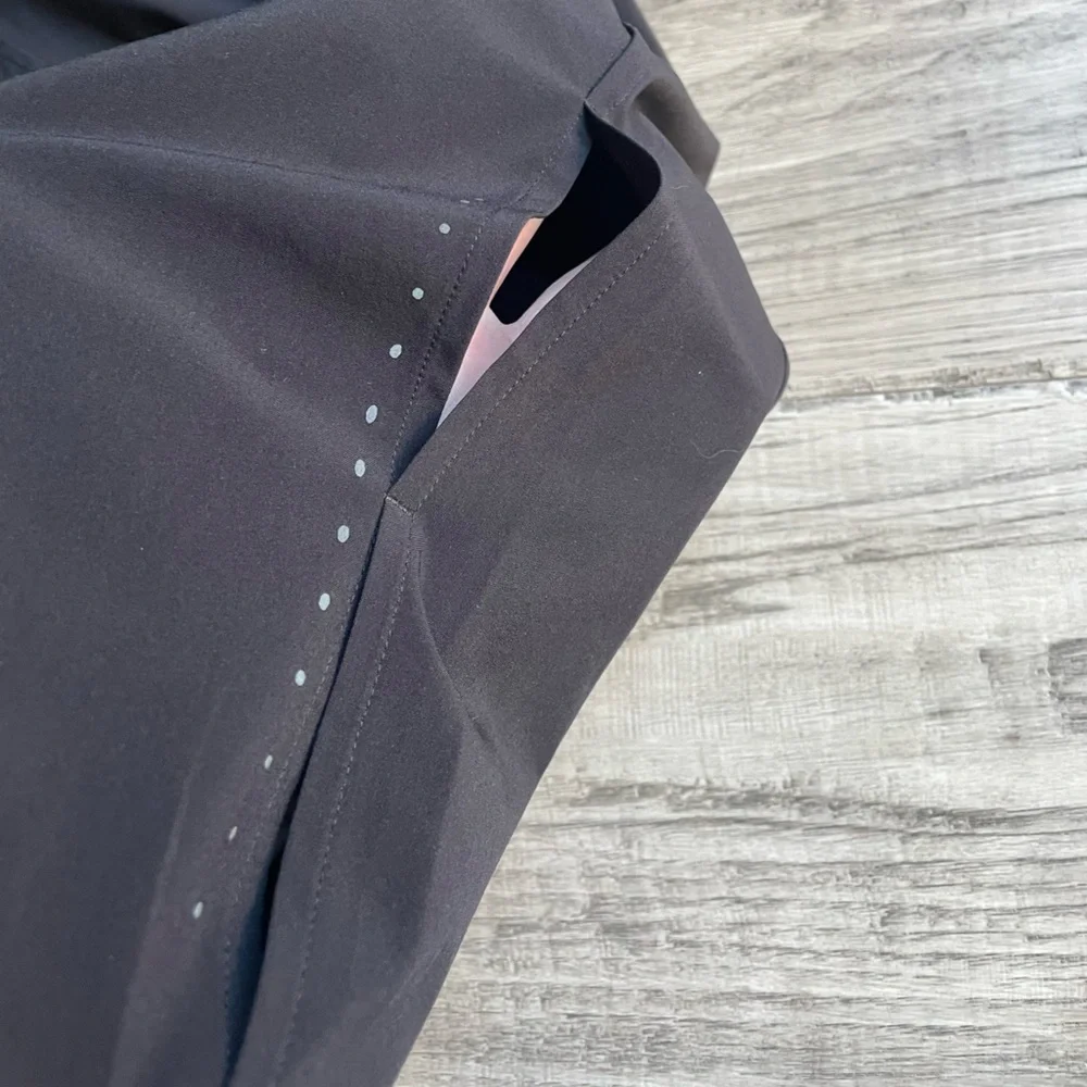 Lululemon Adapted State High Rise Jogger *Airflow” Leg Slits Black Color SZ 10